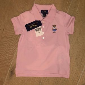 Polo collared shirt.